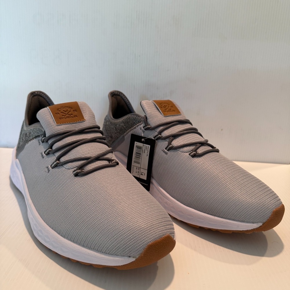 Callaway Mens Pacific SL Golf Shoes Size 14 Grey CG700GR Traction Comfort Preppy